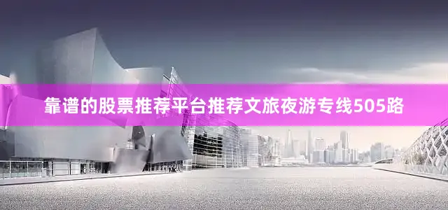 靠谱的股票推荐平台推荐文旅夜游专线505路
