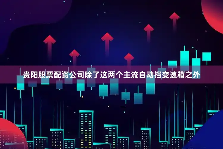 贵阳股票配资公司除了这两个主流自动挡变速箱之外